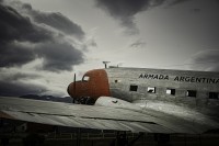 El primer avion en llegar a la Antrtida.