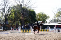 Nia en su rutina de entrenamiento.