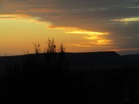 Sol entre nubes