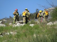 Incendio en la sierra