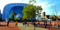 El Markthal y su colosal mural interior