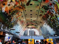 El Markthal y su colosal mural interior