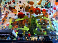 El Markthal y su colosal mural interior