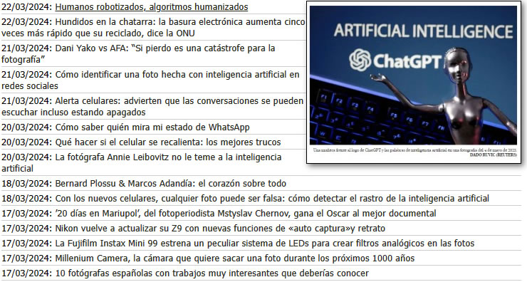 Actualidad en la web