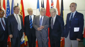 Aldo Rondó, Nicolás Berlingieri,  Jacques Denis, Feliciano Jeanmart, Edued García y Jorge Martín