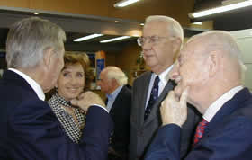 María Luisa Riva, Osvaldo Jorgensen y Carlos Milanesi